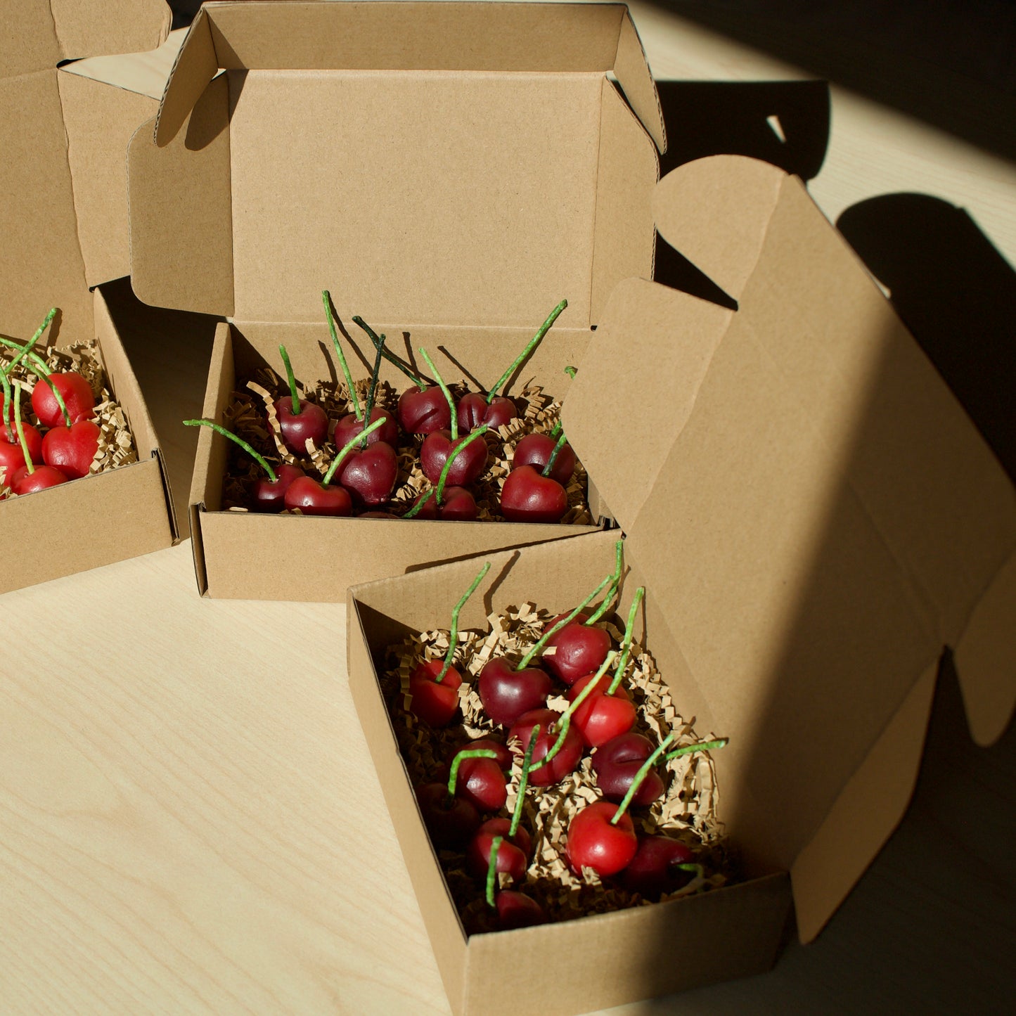 Pure Beeswax Cherry Birthday Candles