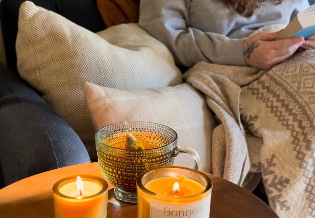 Aromatherapy essential oil candles for stress relief 