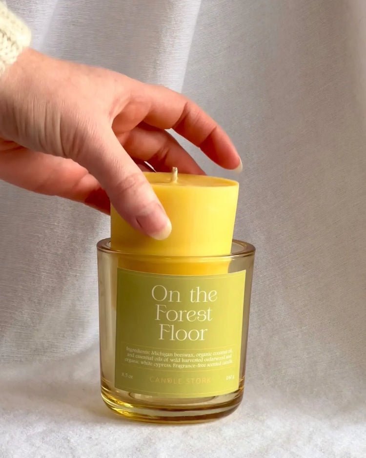 Refillable wellness candles to boost your mood
