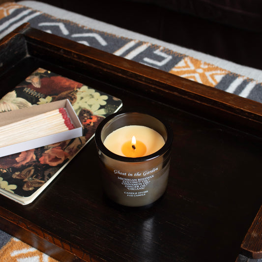 Ghost in the Garden Beeswax Candle