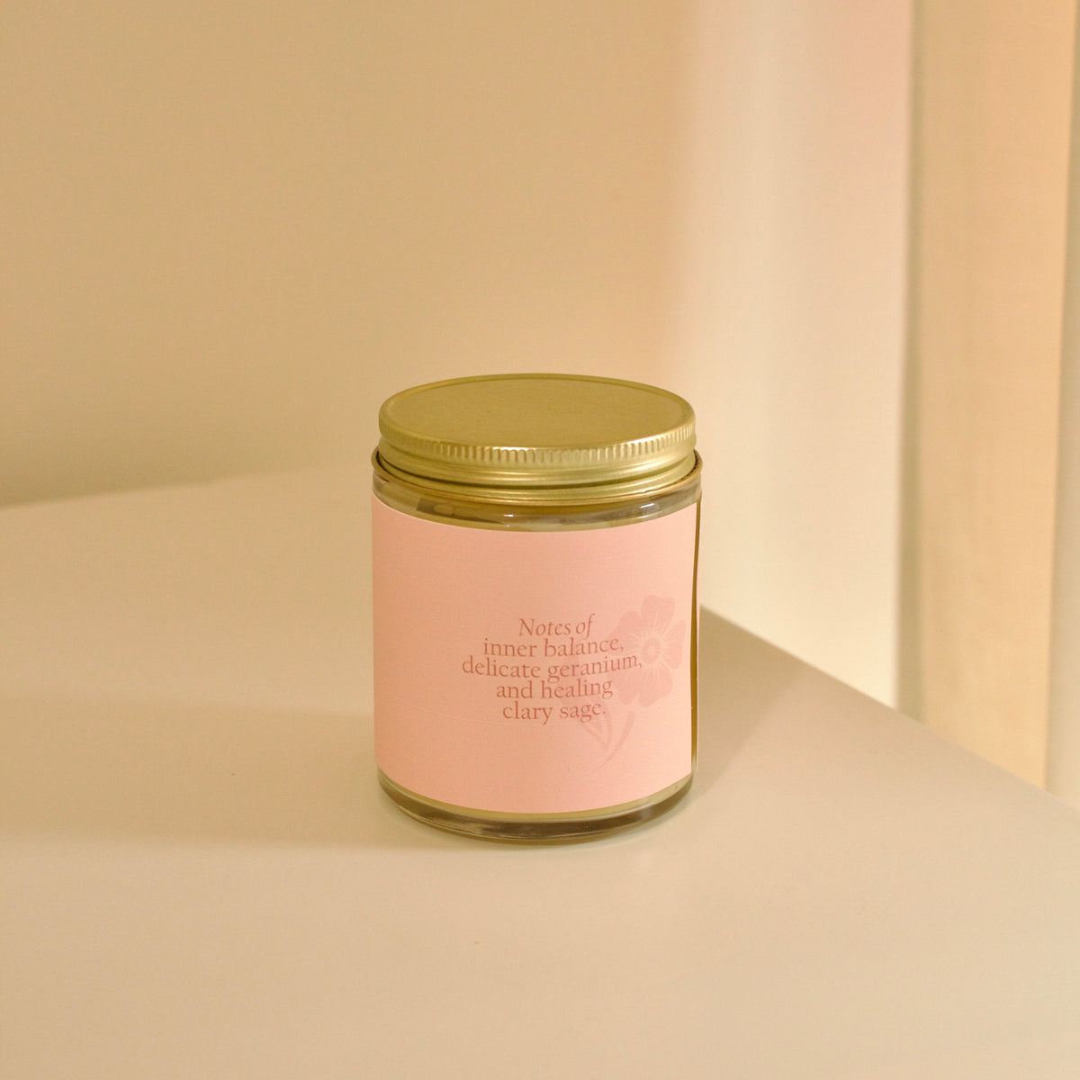 Ethereal Herb Beeswax Candle - Geranium Sage