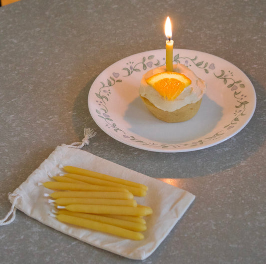 Pure Beeswax Birthday Candles