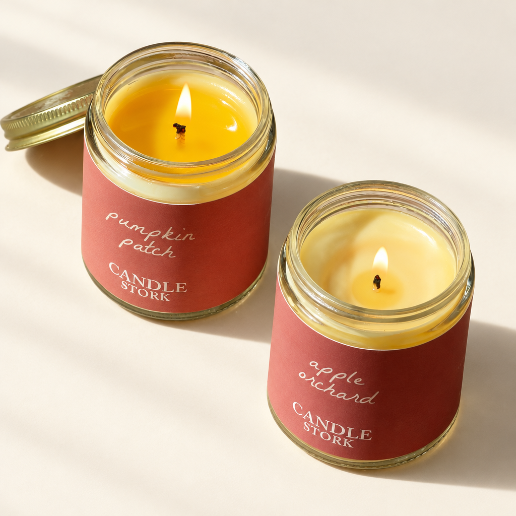 Autumn Beeswax Candle Bundle – Apple Orchard & Pumpkin Patch