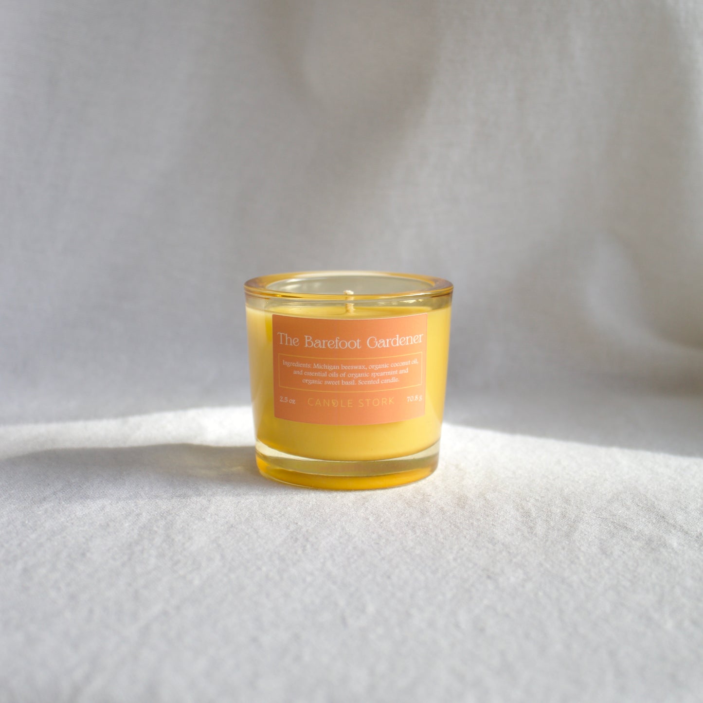 Mini The Barefoot Gardener Beeswax Candle