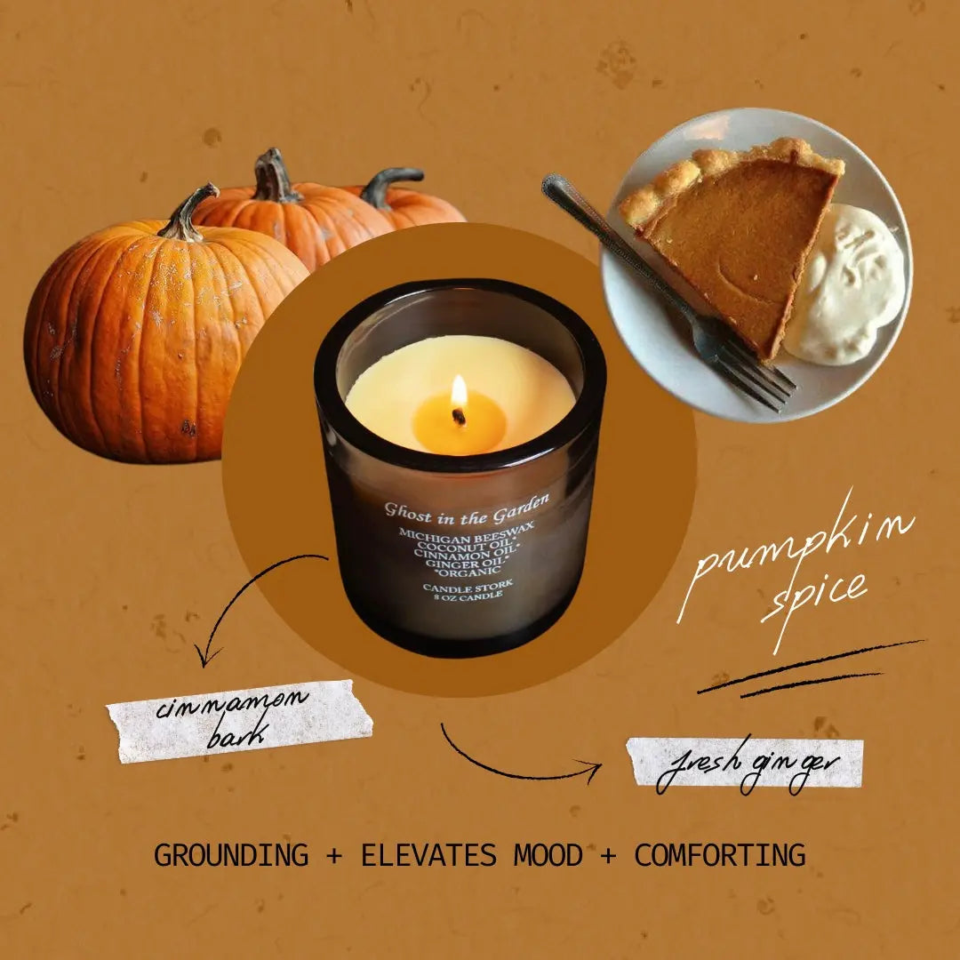 Ghost in the Garden Beeswax Candle Candle Stork