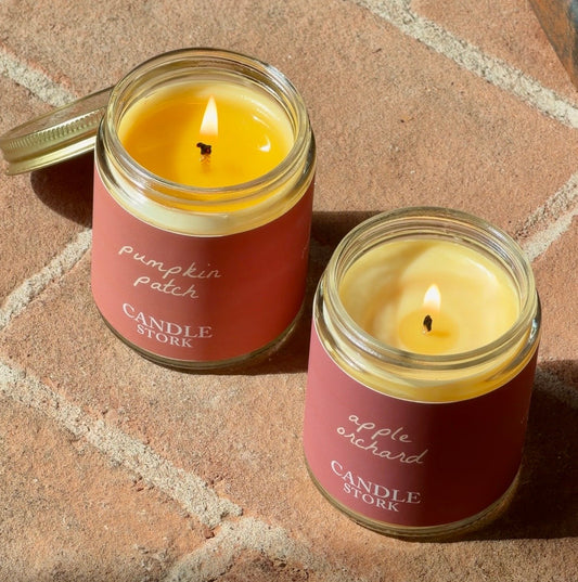 Autumn Beeswax Candle Bundle – Apple Orchard & Pumpkin Patch