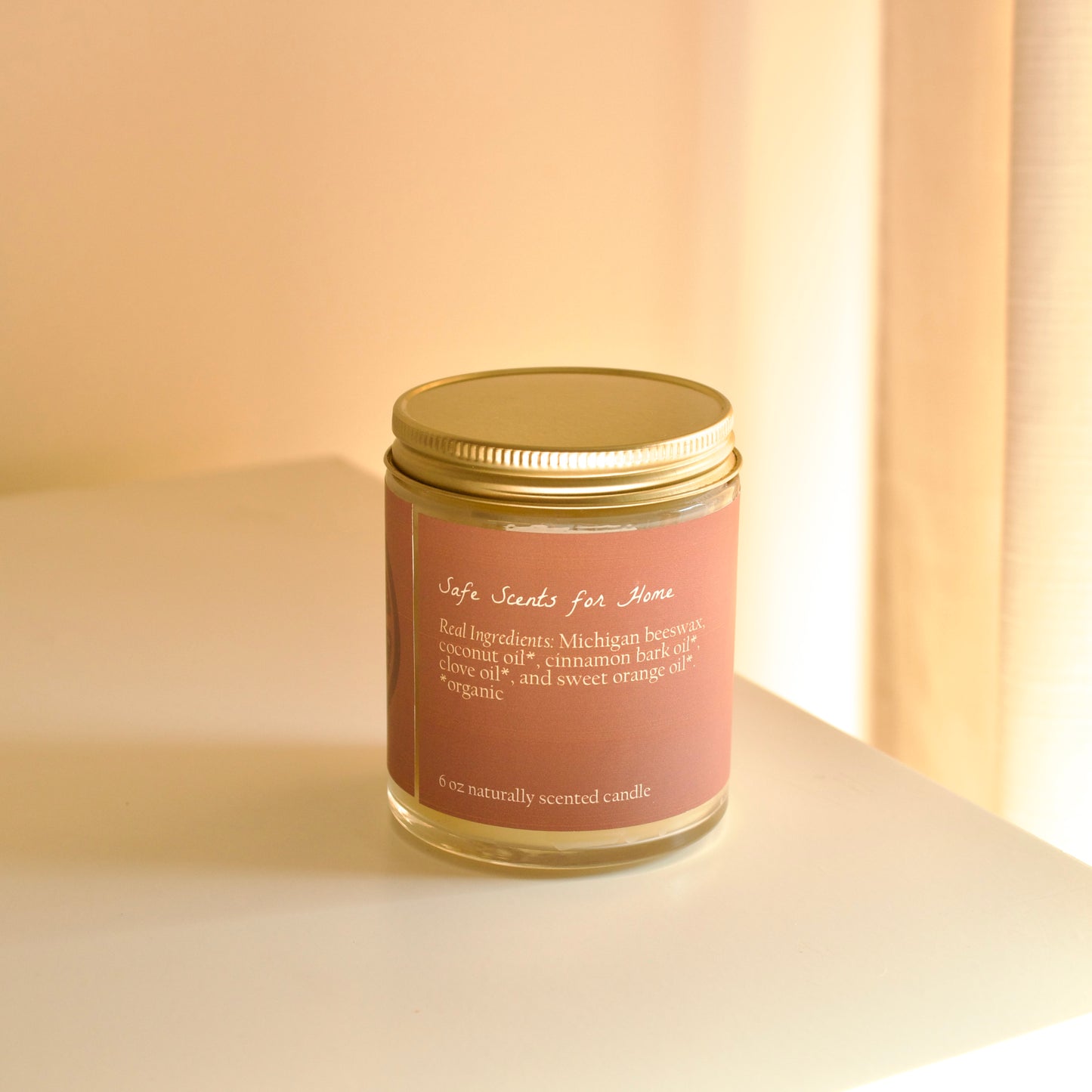Citrus Spice Beeswax Candle - Orange Clove