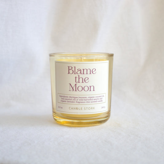 Amyris and lavender naturally scented mood boosting wellness candle