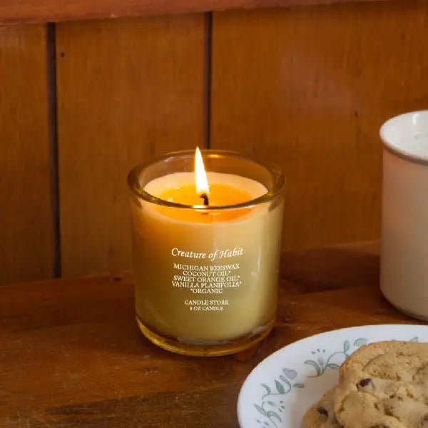 real vanilla candle natural vanilla scent clean refillable candle