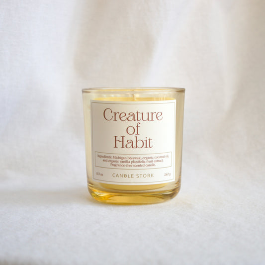 naturally scented sweet vanilla mood boosting wellness candle