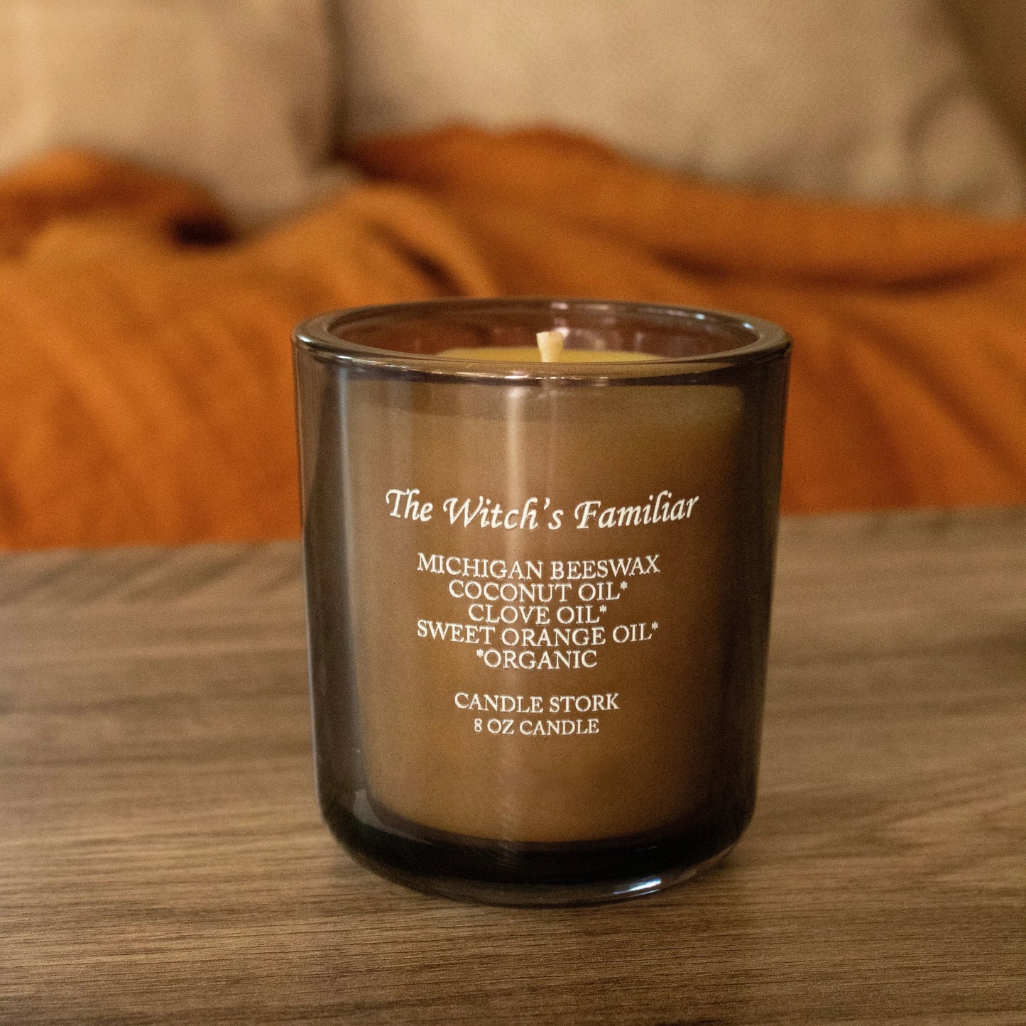 The Witch's Familiar Beeswax Candle Candle Stork
