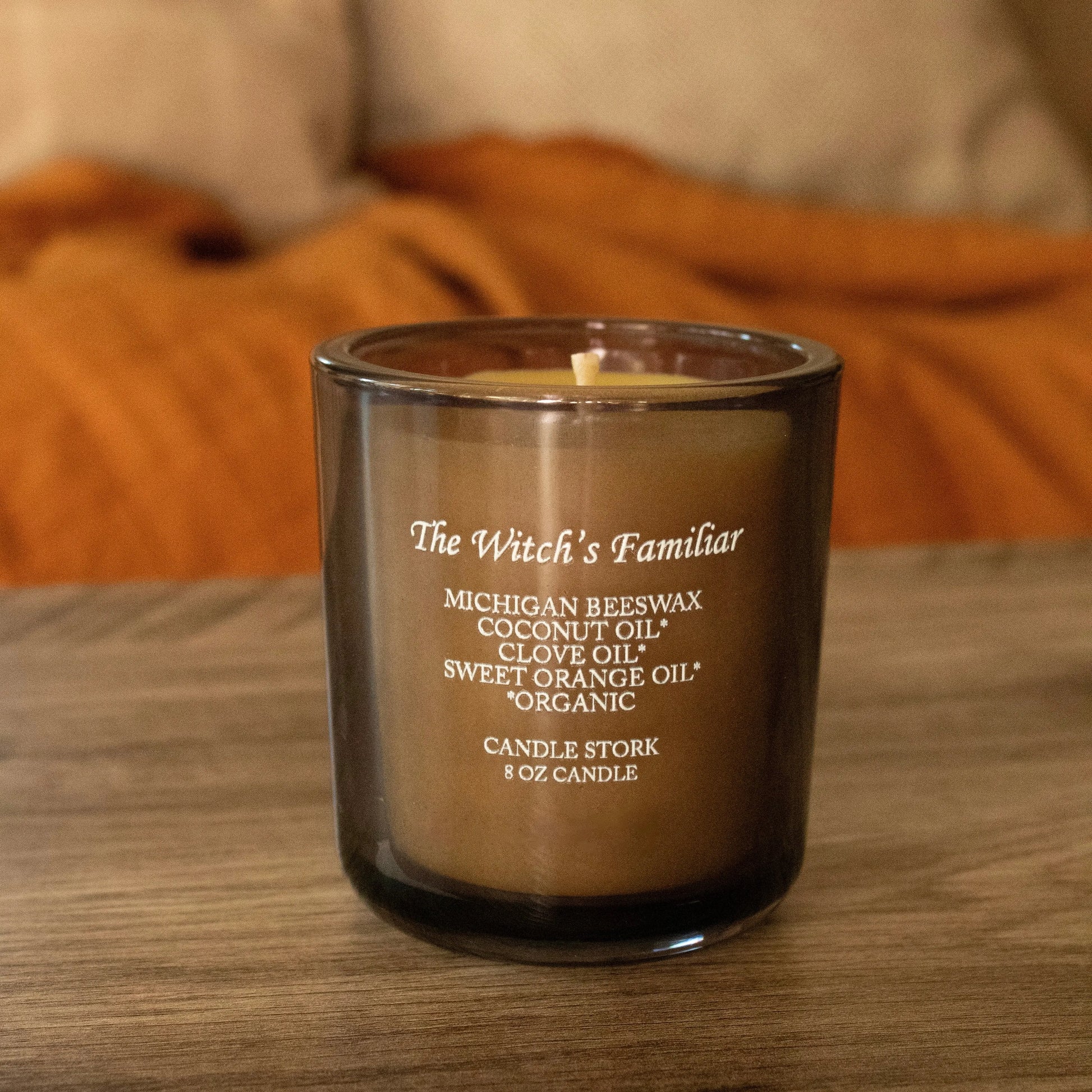 The Witch's Familiar Beeswax Candle Candle Stork