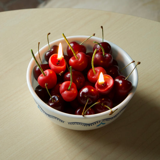 Pure Beeswax Cherry Birthday Candles