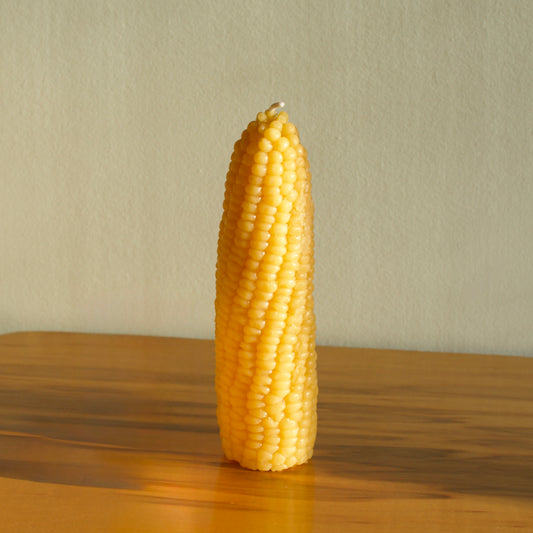 Pure Beeswax Corn Cob Candle