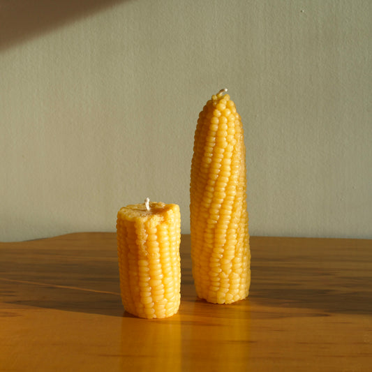 Pure Beeswax Corn Cob Candle
