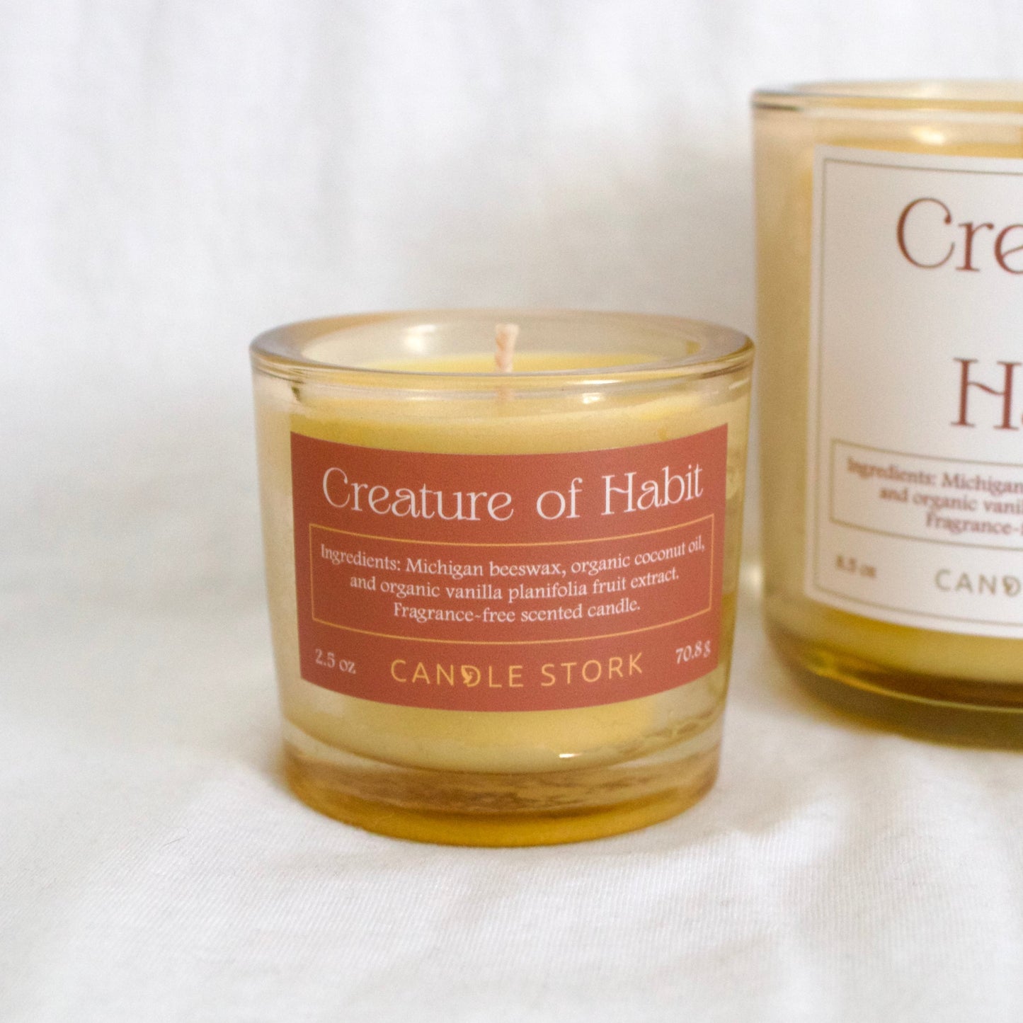 Mini Creature of Habit Beeswax Candle Candle Stork