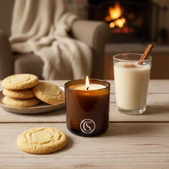 beeswax and pure essential oils candle