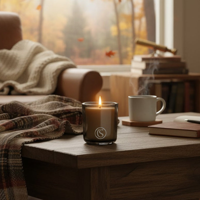 tonka bean, sage, black pepper scented candle 