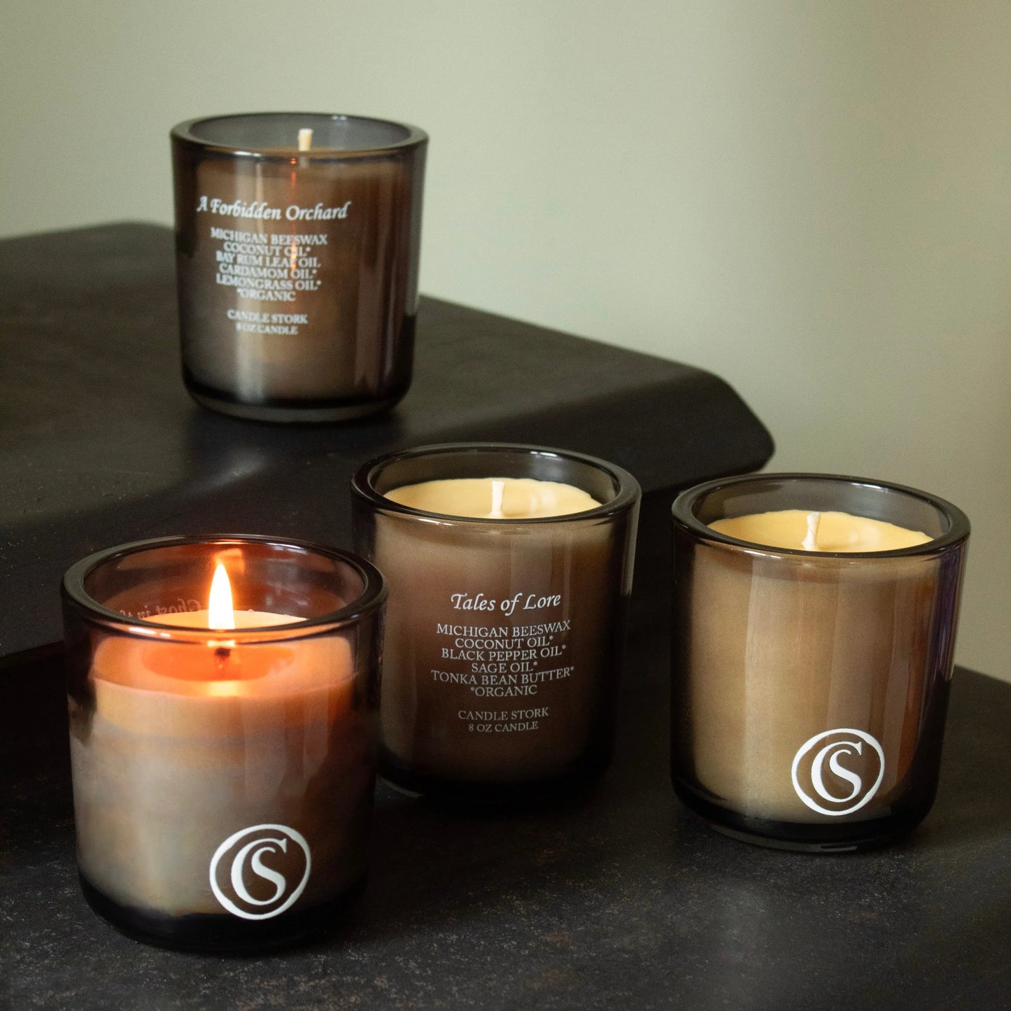clean luxury fall candle giftset