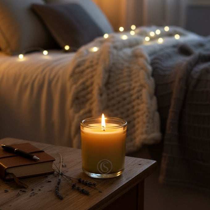 scented beeswax candle pure essential oils