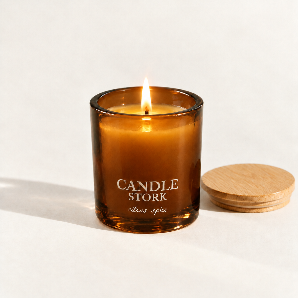 Citrus Spice with a slightly darker amber vessel