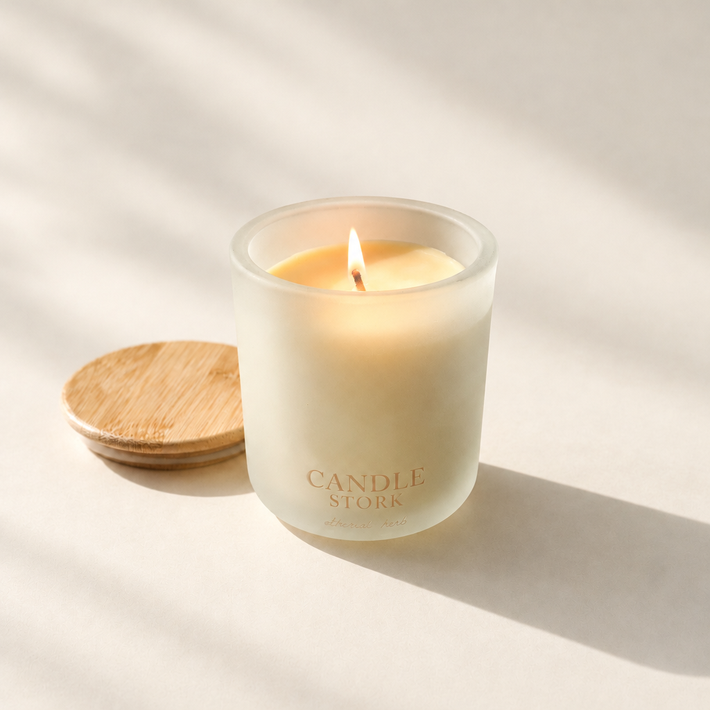 Lit Ethereal Herb candle