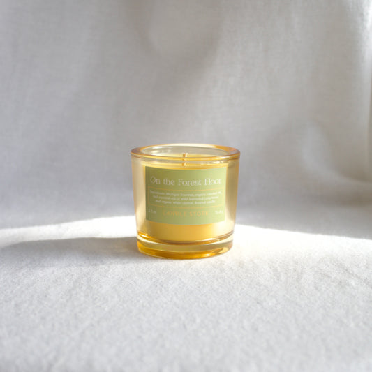 naturally scented beeswax candle