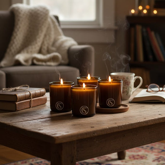 scented beeswax candles with pure essential oils